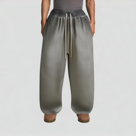 Washed Distressed Men's Casual Pants