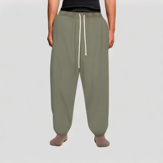 Cotton Tapered Casual Pants