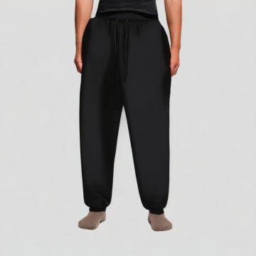 Ribbed Mid Waist Casual Pants