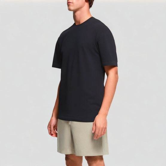 Solid Color Simple Round Neck Short Sleeves