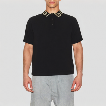 High Quality Soft Contrast Lapel Short Sleeves