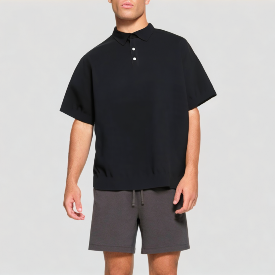 Worsted Cashmere Men's Short Sleeves