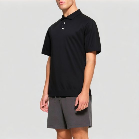 Worsted Cashmere Men's Short Sleeves
