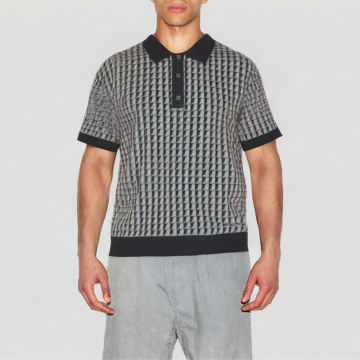 Complex Geometric Print Short Sleeves