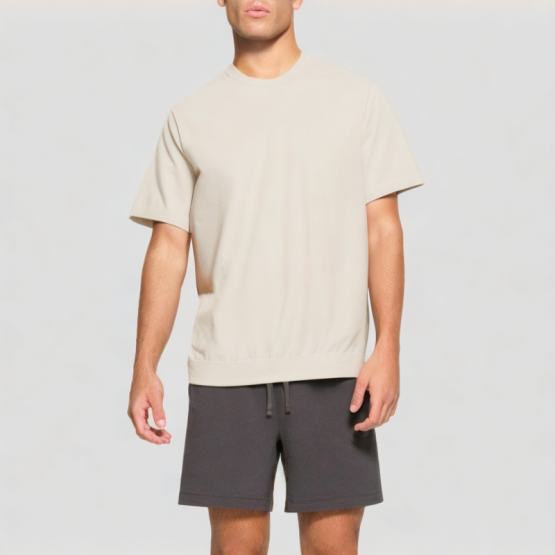 Men's Round Neck Knitted Short Sleeves