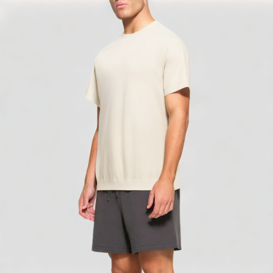 Men's Round Neck Knitted Short Sleeves