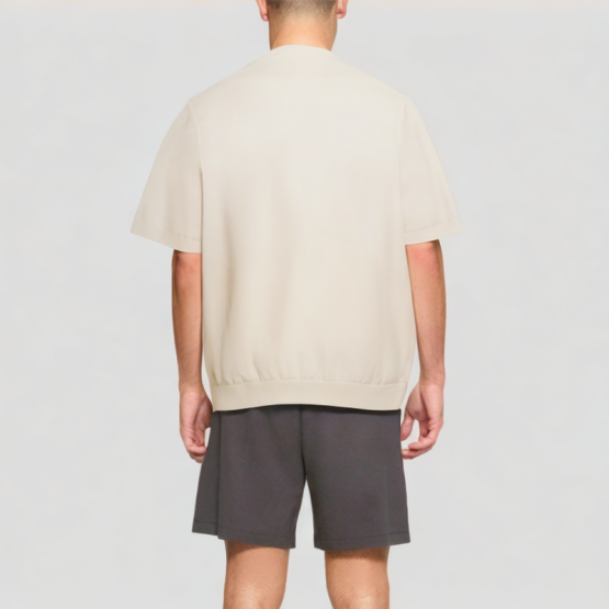 Men's Round Neck Knitted Short Sleeves