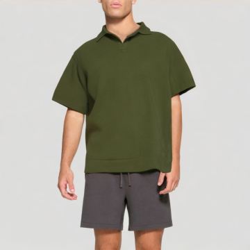 Breathable And Wrinkle Resistant Men's Short Sleeves