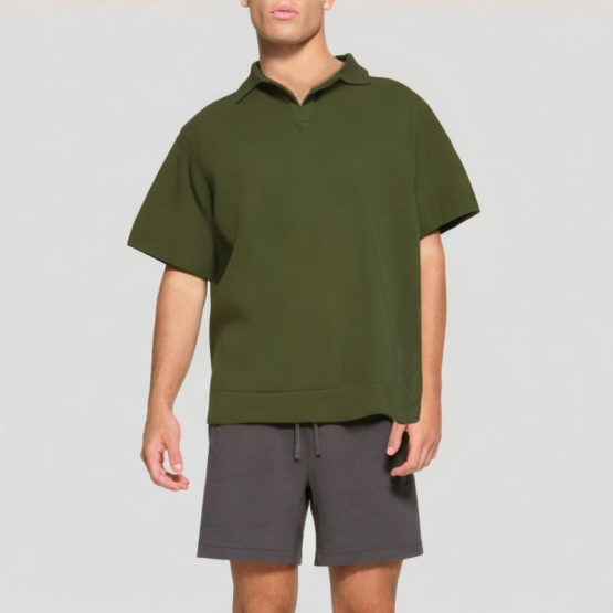 Breathable And Wrinkle Resistant Men's Short Sleeves