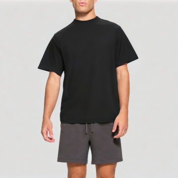 Cashmere Round Neck Pullover Short Sleeves