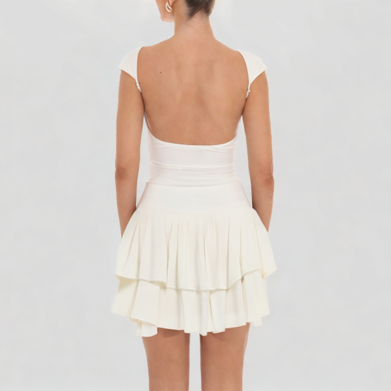 Multi Layered Skirt Short Skirt