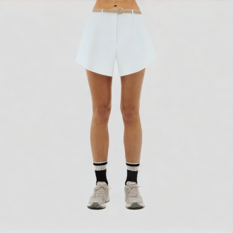 White Breathable Casual Shorts