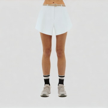 White Breathable Casual Shorts