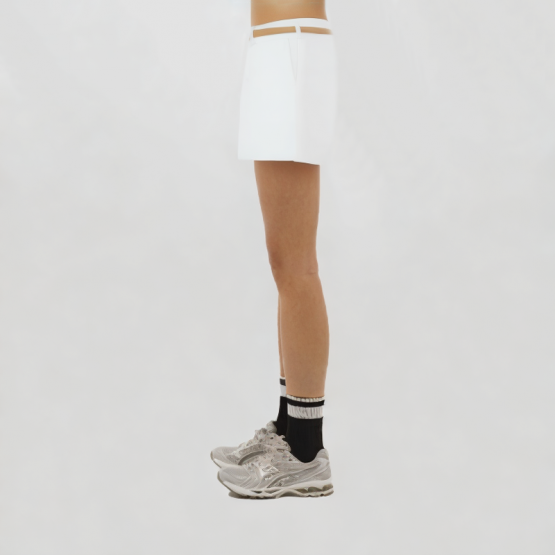 White Breathable Casual Shorts
