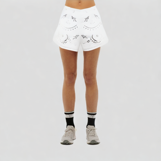 Hollow Crochet Casual Shorts