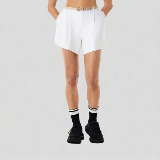 White Casual Shorts