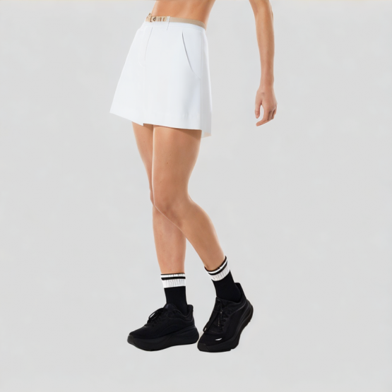 White Casual Shorts