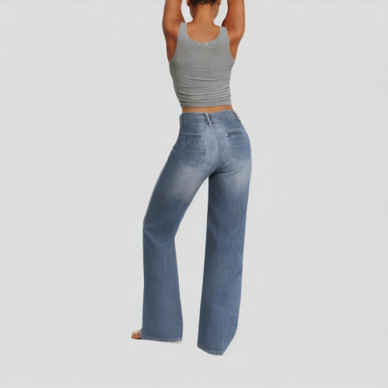 Casual Wide Leg Jeans
