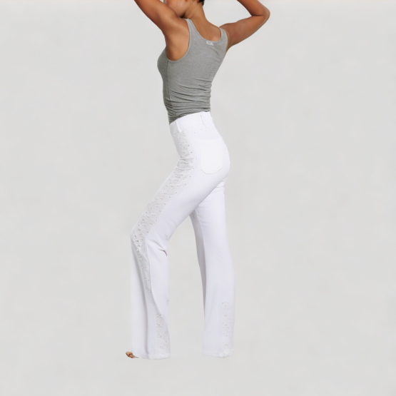 White Wide Leg Jeans