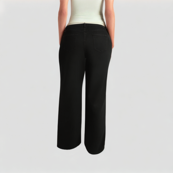 Black Rivet Decorated Jeans