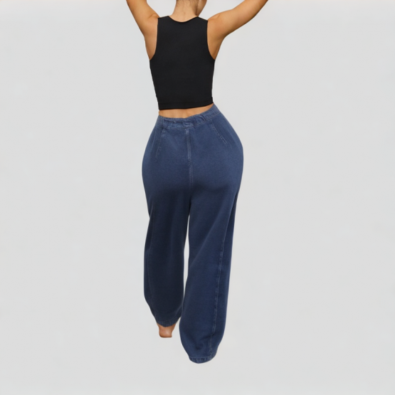 High Waisted Versatile Jeans With Zipper