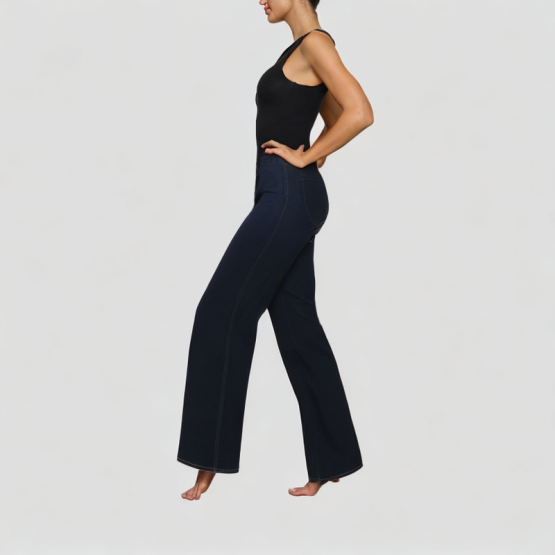 Solid Color Versatile Loose Jeans