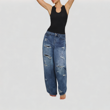 Loose Ripped Casual Jeans
