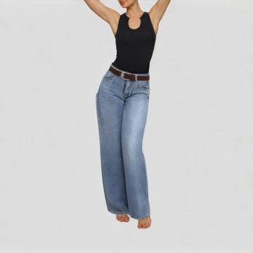 Light Blue Tapered Jeans