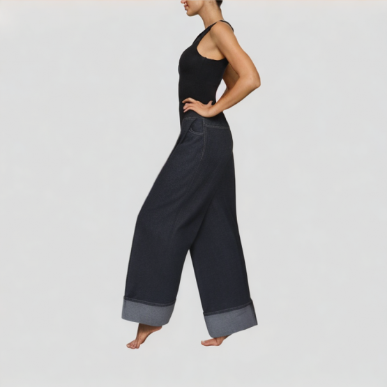 Rolled Up Loose Women's Jeans