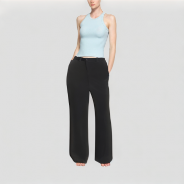 Black Slim Fit Flared Jeans