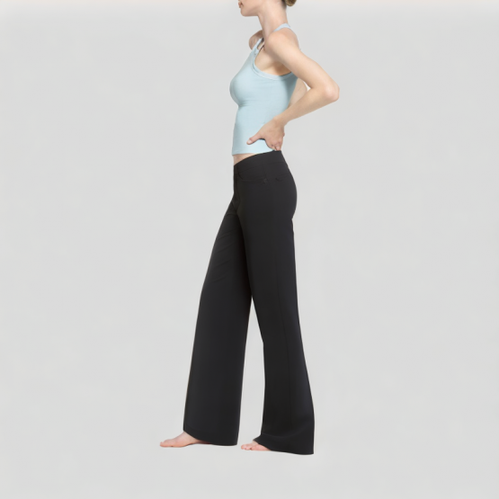 Black Slim Fit Flared Jeans
