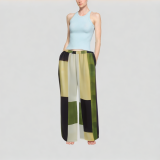 Contrast Color Stitching Casual Pants 