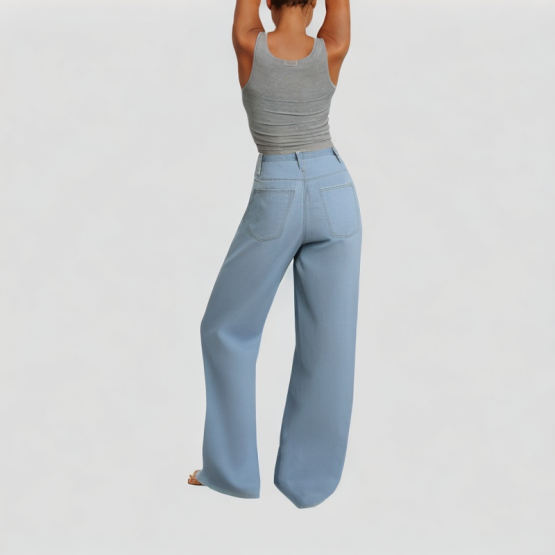 Fashionable And Casual Light Colored Jeans