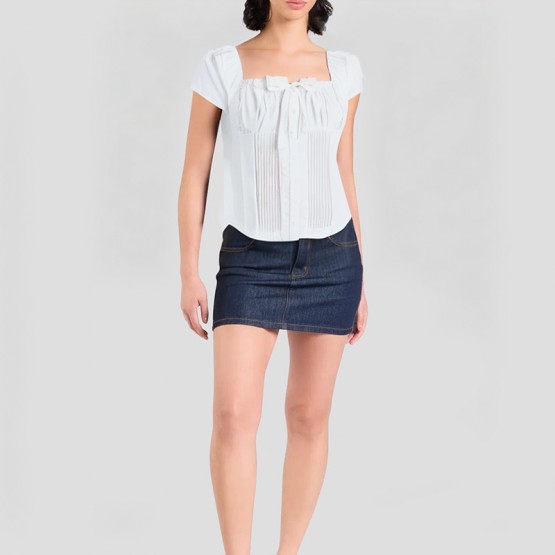 Versatile Pleated Short Sleeves