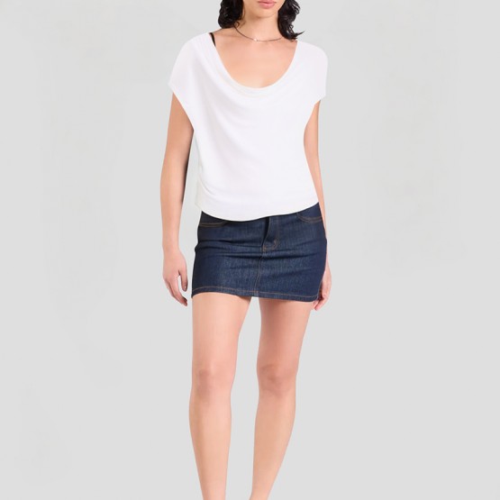 Swing Collar And Waist Short Sleeves