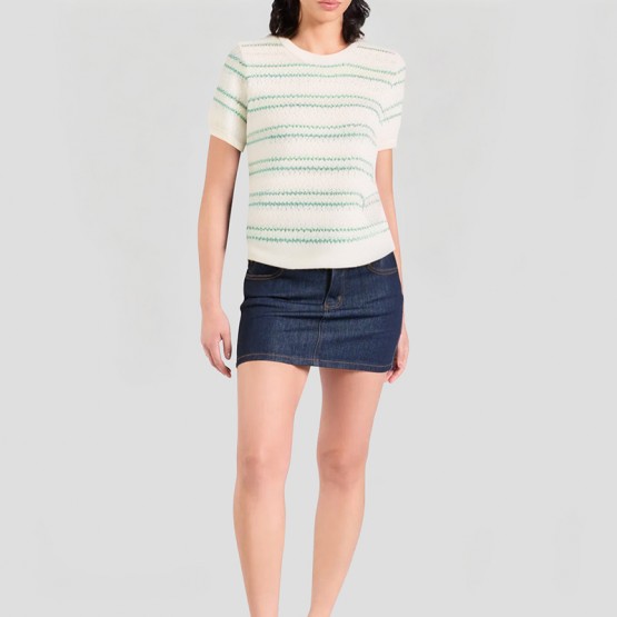 Casual And Simple Striped Short Sleeves