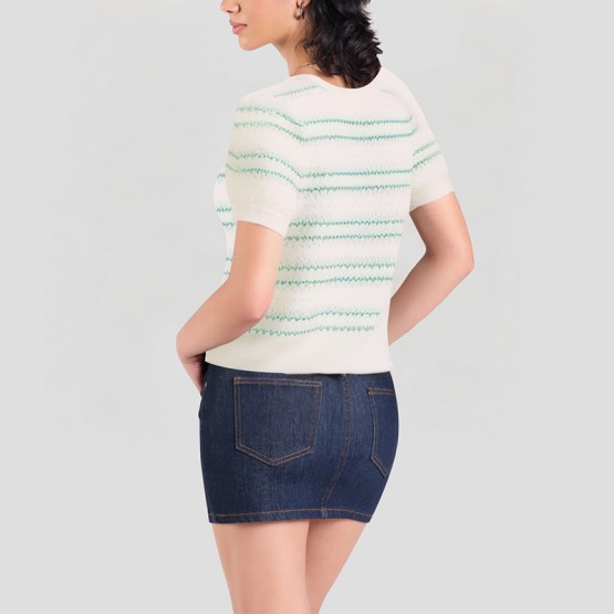 Casual And Simple Striped Short Sleeves