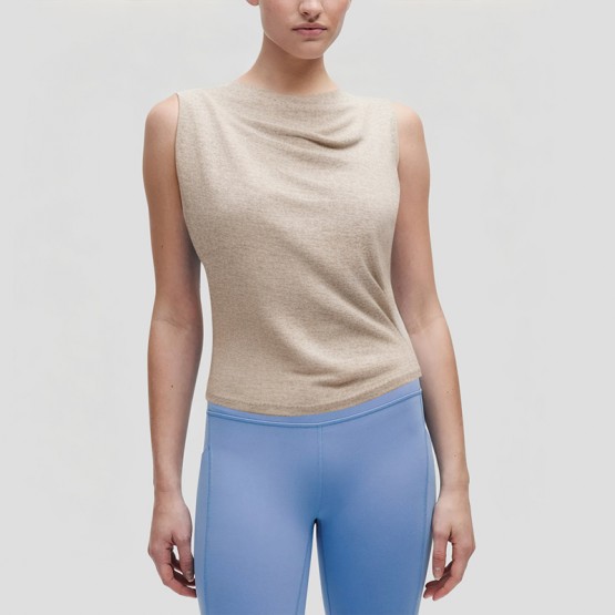 Double Layer Asymmetric Sleeveless Top