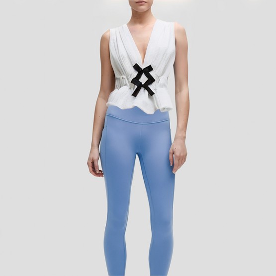 Deep V Neck Sleeveless Top