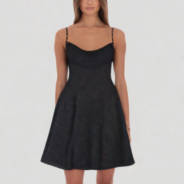 Swing Neck Suspender Dress