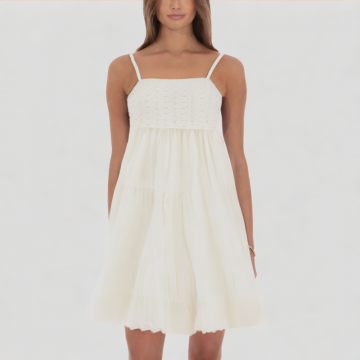 Summer Solid Color Suspender Dress