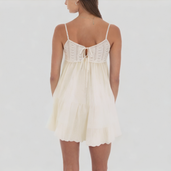 Summer Solid Color Suspender Dress