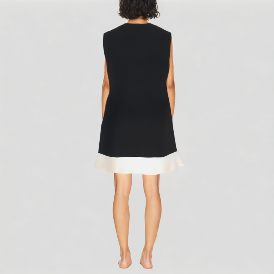 Pearl Round Neck Sleeveless Dress