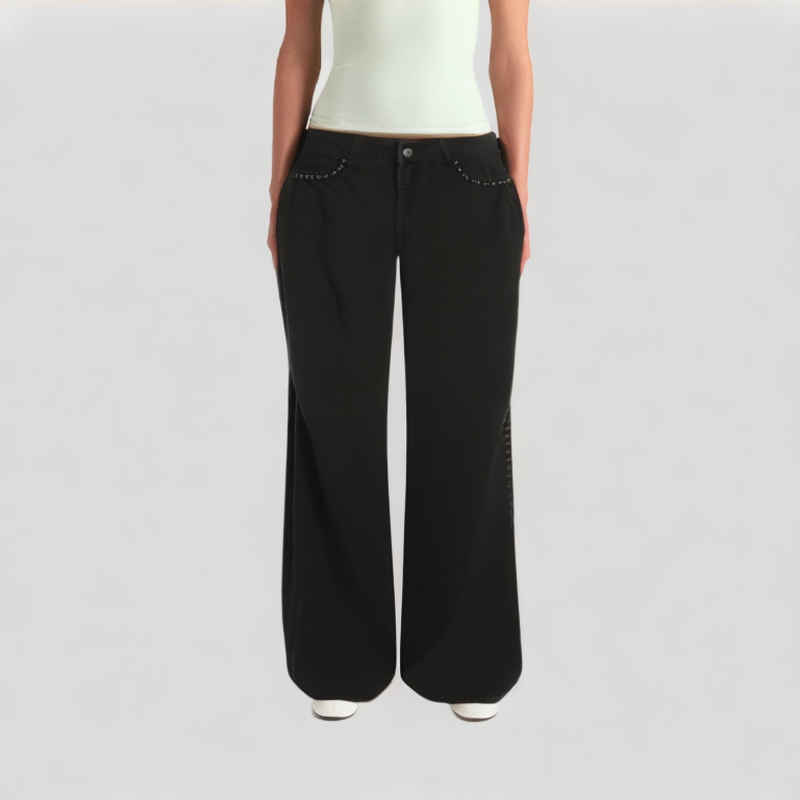 black-rivet-decorated-jeans